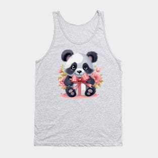 Cute Panda with gifts Tank Top